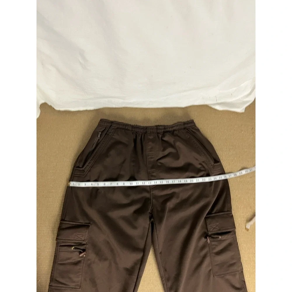 Vintage‎ 90's Raw Blue Cargo Sweatpants Brown Polyester Men's 2XL